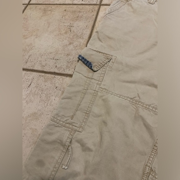 Old Navy Men's Tan Cargo Pants - Size 36x34 - 100% Cotton - Picture 6 of 9